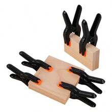 KMT 2PCS 75mm/3inch Professional Plastic Small Spring Clamps Heavy Duty for Crafts or Plastic Clips and Backdrop Clips Clamps - Black - View 3