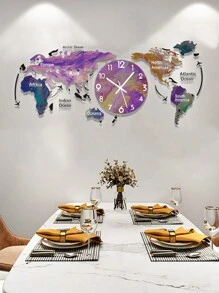 1 件藝術掛鐘,現代簡約客廳裝飾亞克力鐘,創意設計,時尚奢華