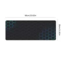 Mouse Pad For Office Computer Keyboard Desk Pad With Mechanical Honeycomb Rubber, Non-slip, Gaming Desk Mat (large Size) - Blue - View 7