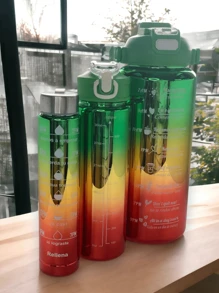 MOTIVATIONAL METAL BOTTLE - Green - View 2