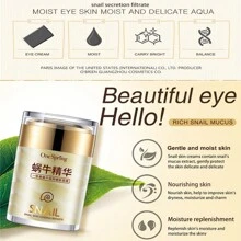 One Spring Snail Cream 60g- Làm sáng tông màu da, chống oxy hóa, làm trắng và săn chắc, cấp nước và dưỡng ẩm, giảm tình trạng xỉn màu da, một loại kem nền ốc sên unisex cho làn da trẻ trung. - Màu vàng - Xem 5