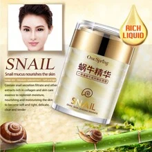 One Spring Snail Cream 60g- Làm sáng tông màu da, chống oxy hóa, làm trắng và săn chắc, cấp nước và dưỡng ẩm, giảm tình trạng xỉn màu da, một loại kem nền ốc sên unisex cho làn da trẻ trung. - Màu vàng - Xem 7