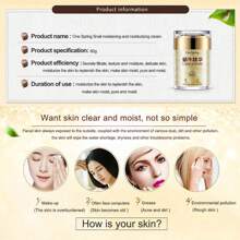 One Spring Snail Cream 60g- Làm sáng tông màu da, chống oxy hóa, làm trắng và săn chắc, cấp nước và dưỡng ẩm, giảm tình trạng xỉn màu da, một loại kem nền ốc sên unisex cho làn da trẻ trung. - Màu vàng - Xem 3