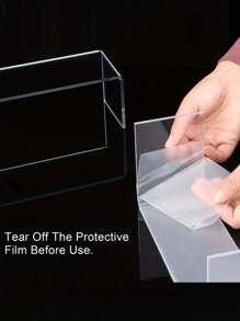 3 piezas Soporte de exhibición de joyería transparente, regalo para el Día de San Valentín o vuelta al colegio - transparente - Ver 8