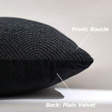 Taie D'oreiller De Sensation Artistique Super Géométrique Moderne (sans Remplissage), Conçue Avec Un Motif Texturé En Utilisant Du Matériau , Visage De Velours Doux Et Respectueux De La Peau, Une Décoration De Maison De Luxe. La Taie D'oreiller Douce Convient Aux Endroits De Loisirs Tels Que Le Canapé, La Chambre À Coucher, La Voiture, Le Salon, Le Bureau, Le Café, Etc.