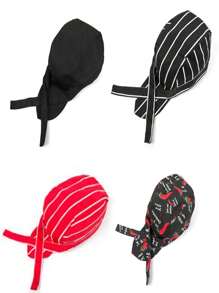 1pc Black Unisex Adjustable Chef Hat, Restaurant Kitchen Cooking Cap For Waiters And Waitresses - Black - View 1