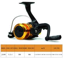 釣竿捲線器組合套裝,碳纖維材質,可攜式伸縮式旋轉捲線器,適用於旅行、海水和淡水釣魚,男士禮物 - 金色 - 查看 4