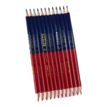 Bicolor Triangular Blue And Red Pencils Shely 12 Pieces - Multicolor - View 2