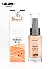 Base De Maquillaje Tailaimei Velvet Touch Alta Cobertura 104 es el color más claro, Tostado es el color medio y Wheat es el color más oscuro. - 104 Light Ivory - Ver 5