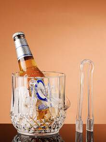 1pc Clear Acrylic Ice Bucket - Clear - View 4