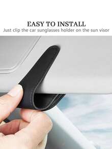 1入組通用磁鐵汽車和門票眼鏡掛夾,汽車眼鏡,太陽眼鏡座:面罩多功能太陽眼鏡座,眼鏡座和票據座,汽車必需品,用這款創意汽車眼鏡座和卡片座整理您的車輛,堅固不易滑落,可牢牢固定太陽眼鏡和眼鏡-方便和時尚 - 黑色 - 查看 3
