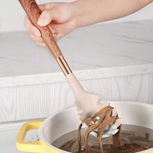 件烹飪矽膠廚具套裝，耐熱不沾鍋具、開槽湯匙、長柄湯匙、撇渣器、刷子和抹刀，可選顏色，可用洗碗機清洗