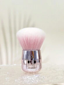1支蘑菇形狀的散粉刷,額外大的指甲灰塵刷,清潔刷,超柔軟蓬鬆的化妝刷 - 藕粉色 - 查看 2