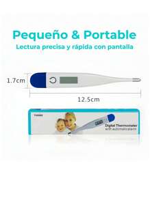 Termómetro Digital Rápido 8-Seg: LCD - Azul y blanco - Ver 2