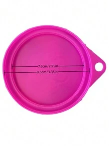 5 件/組隨機顏色寵物罐蓋,貓狗糧罐塑膠二合一密封蓋,寵物食品碗自封蓋,一蓋 2 種尺寸 - 彩色 - 查看 2