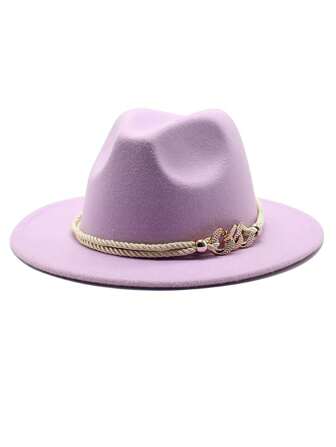 Knitted Hat With Wide Brim, Men/Women British Style Jazz Cap, Winter Gentleman's Gift Hat