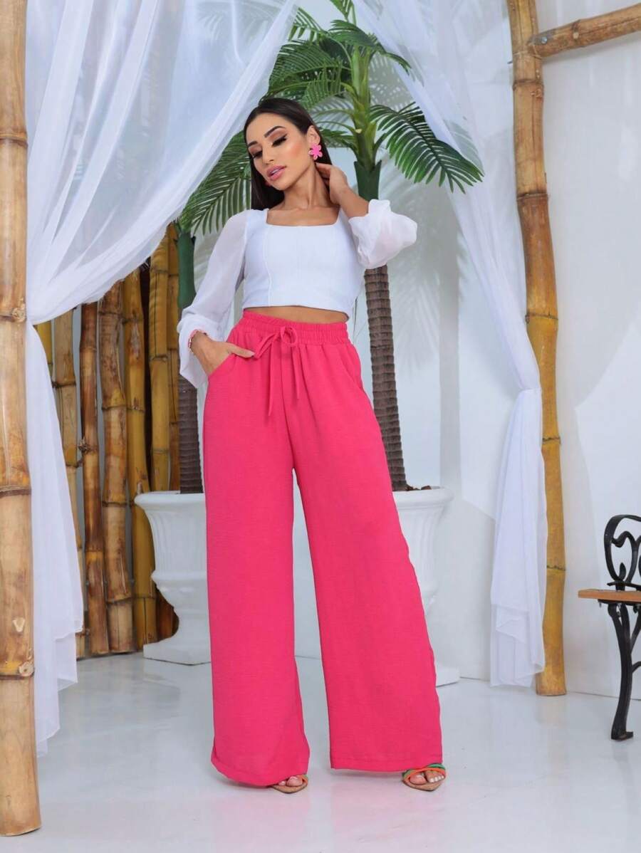 Women Pants - Hồng - Xem 1