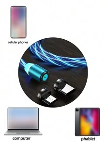 1入組磁性發光數據線 - 藍色 - 查看 7