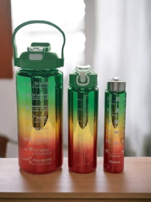 MOTIVATIONAL METAL BOTTLE - Green - View 1