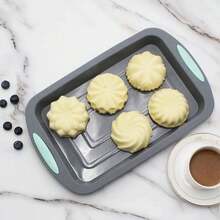 3pcs,Silicone Baking Bread Pan Set, Silicone Cake Molds, Baking Sheet,Dishwasher Safe,Non-Stick,Baking Tools,Oven Accessories, Kitchen Gadgets, Kitchen Accessories - Dark Grey - View 2