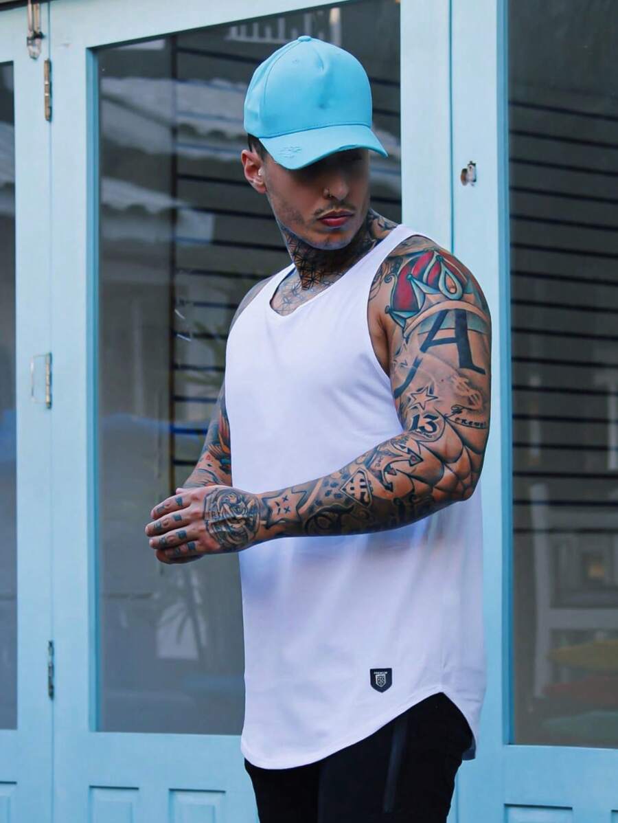 Men Tank Tops - trắng - Xem 1