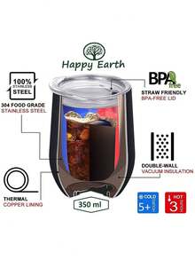 Taza Termo Para Mantener Tu Bebida Caliente - Azul Claro - Ver 3