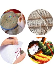 9 件/套多种尺寸的大眼针，不锈钢编织针，缝纫织补纱针，非常适合完成钩针和针织项目 - 彩色 - 查看 2