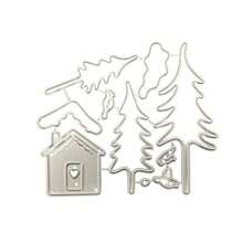 聖誕系列diy紙屋切割模具,碳鋼刀模具,壓花模具