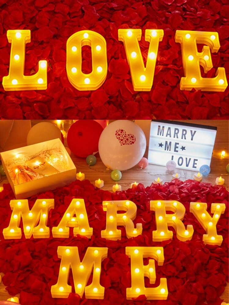 Foco Lampara Led.54 Letras personalizables Luces LED cálidas Decoración creativa y única ELE-GATE - CC - Añade 2