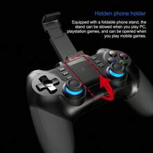 Odbiornik BT + 2.4G + przewodowy/bezprzewodowy kontroler do gier kompatybilny z , PS3, Switch, Apple, smartfonami z Androidem, komputerem, dekoderem TV, idealny do MOBA i gier