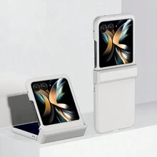 1入白色pc塑料硬殼配立支架,適用於razr 40 Ultra手機 - 白色 - 查看 1