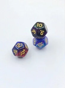 3/Set Astrology Multiplex Dice Planets, Constellations, Numbers In Grid Game Clouds, Flashes, Vortex, White Ribbon,Adult Party Games Suitable For Halloween/Christmas/Thanksgiving - Multicolor - View 6