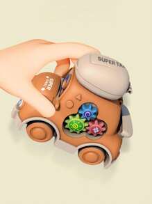 1 pieza multifuncional con dibujos animados engranaje almacenamiento inercia de coche hecho de de plástico , Divertido & para entrenamiento & intelectual desarrollo - Multicolor - Ver 9