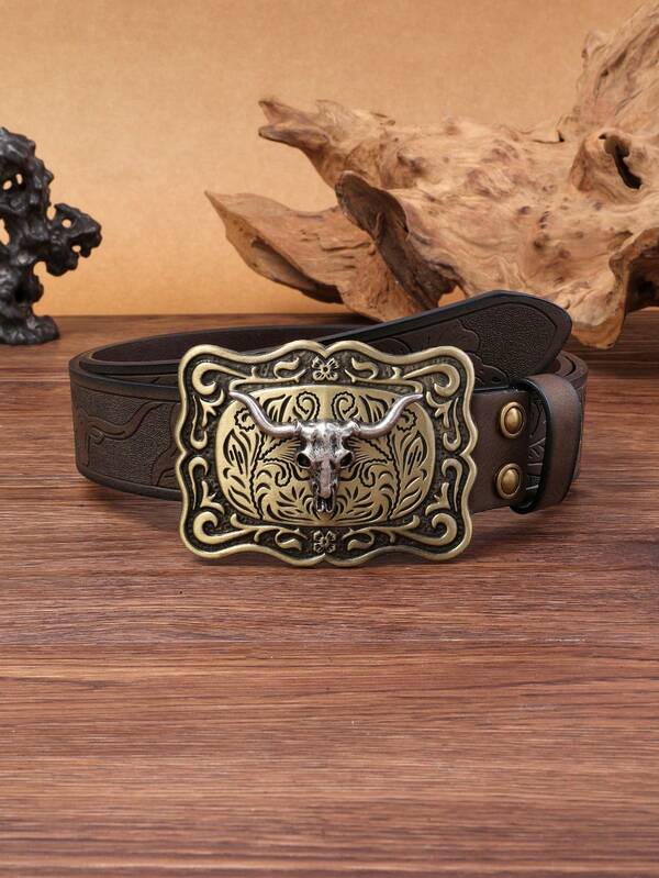 1pc Women's Mori Style Fashionable Waist Belt In Elegant Western Pu Leather