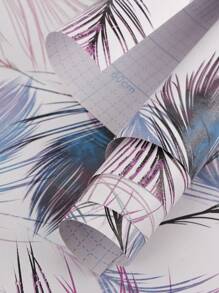 1米/2米/3米/5米彩色逼真羽毛自粘壁紙用於房間牆壁、櫥櫃、家具裝修,臥室、客廳裝飾,pvc防水貼紙