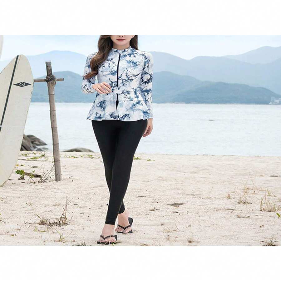 Women's Fashionable Simple Scuba Diving Suit - Multicolor - View 1