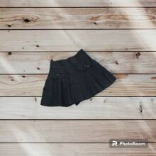 Short-Saia Linho Plisso Moda Infantil Menina