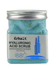 Exfoliante Facial Y Corporal De Acido Hialurónico Hidratación Profunda, Aclara Manchas 1 pz, incluye 2 mascarillas faciales de regalo. - Azul - Ver 4