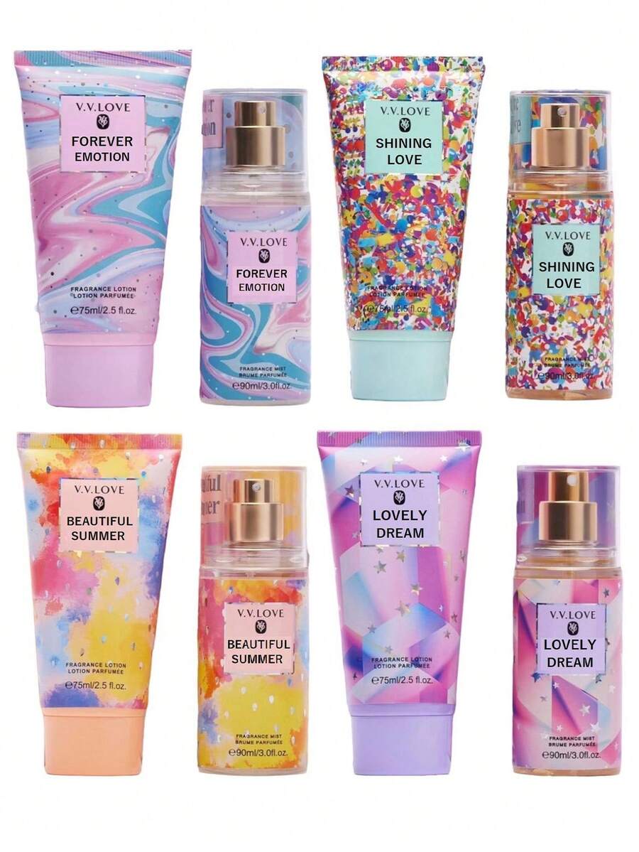 Kit Loción Fragancia + Crema Mist Brume Corporal V.v Love - Lovely Dream - Ver 1