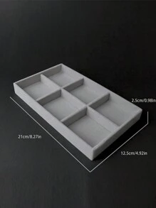 多種形狀的珠寶收納盤和抽屜,diy珠寶和手錶配件,絨面布料