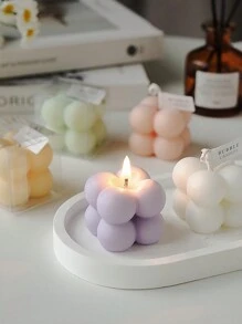 泡泡形狀的香薰蠟燭,生日紀念品 - 紫色 - 查看 3