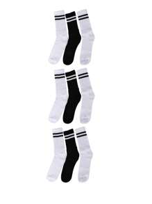 Men Sports Socks - 黑與白 - 查看 3
