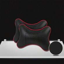 2 Piezas Almohada Para El Cuello Del Coche - Negro - Ver 6