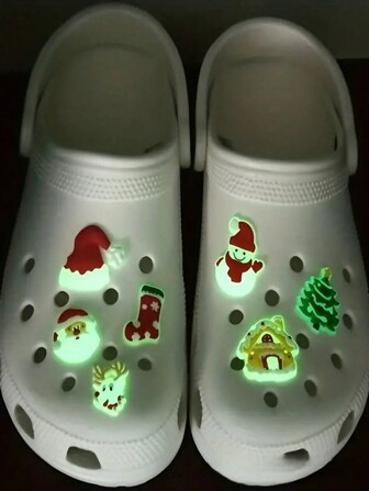 Christmas Luminous Shoe Flowers,Christmas