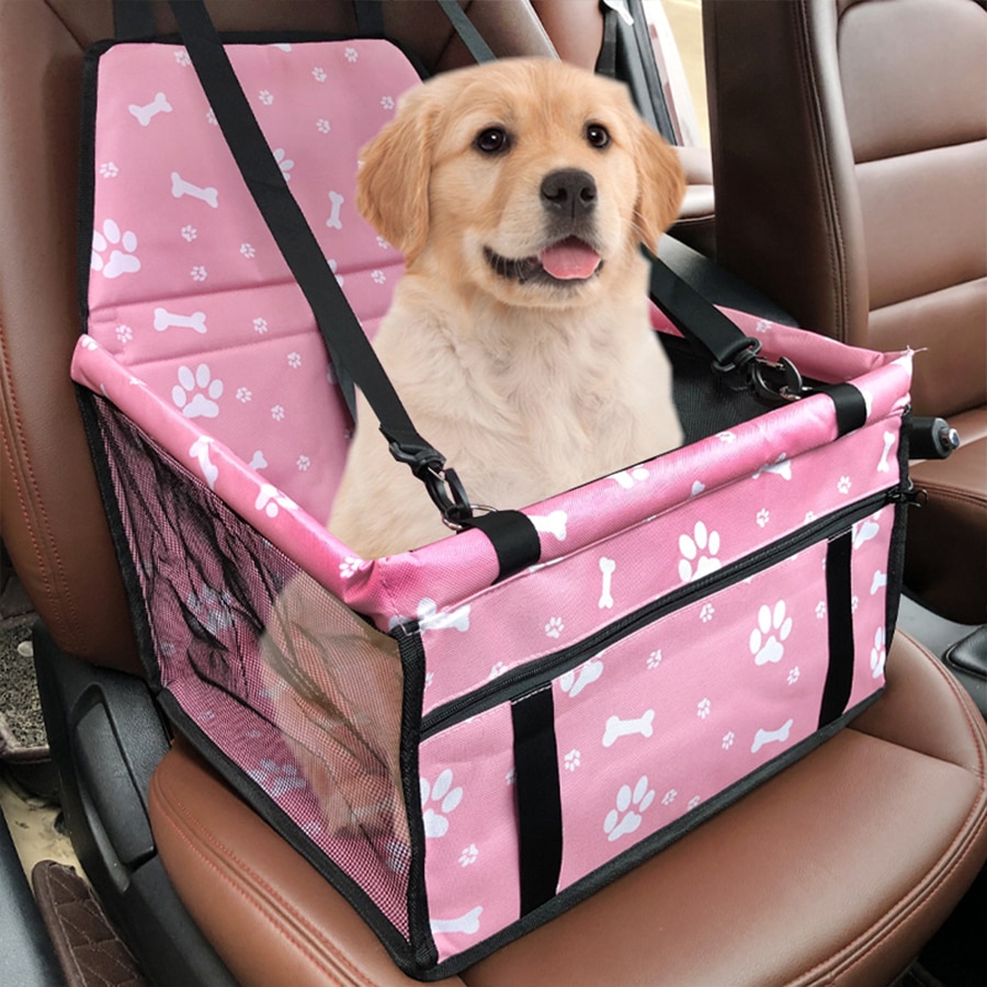 Upgraded Dog Booster Seat With Foldable Front Seat Safety, Sturdiness Pvc Frame, Breathable Mesh