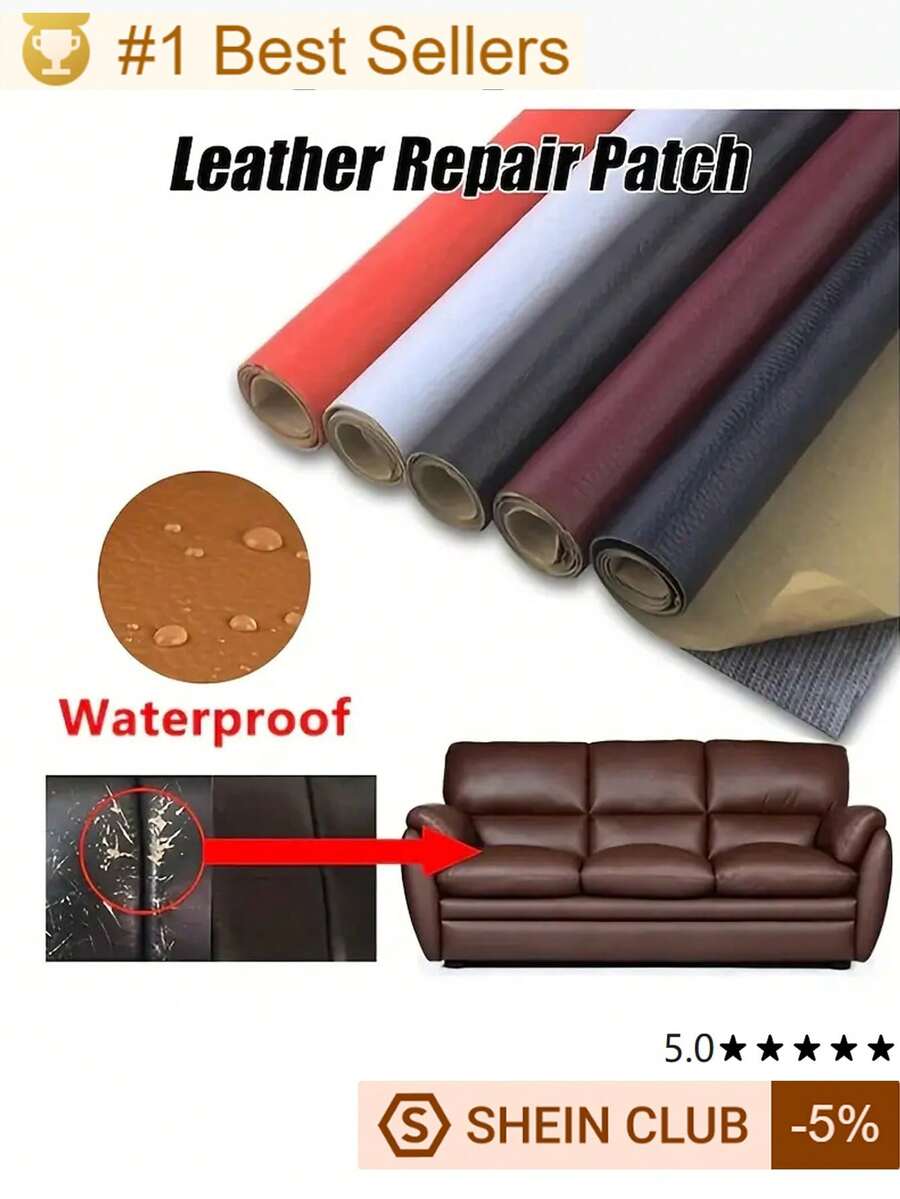 Dark Grey Furniture Repair Sticker, Sofa Repair Patch - Dark Grey - View 1