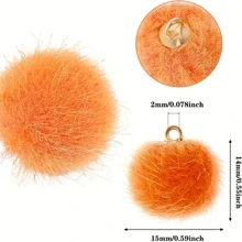 30 mặt dây chuyền tua rua Giáng sinh nhiều màu sắc tự làm phụ kiện tóc, hoa tai, giày dép & mũ trang trí tua rua - Nhiều màu - Xem 2