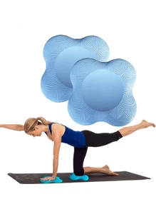 1 Stück Damen Sport Yoga Matte mit Knie- und Ellbogenschutz, tragbar