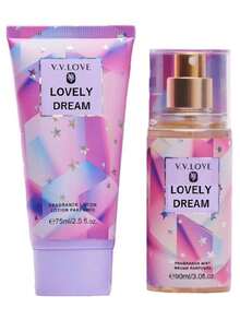 Kit Loción Fragancia + Crema Mist Brume Corporal V.v Love - Lovely Dream - Ver 2