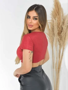 Women Tops - Đỏ - Xem 2